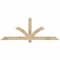 Ekena Millwork Redmond Rough Sawn Timber Gable Bracket, Douglas Fir, 72"W x 27"H x 4"D x 4"F, 9/12 Pitch GBW072X27X0404RED00RDF - alternate 1